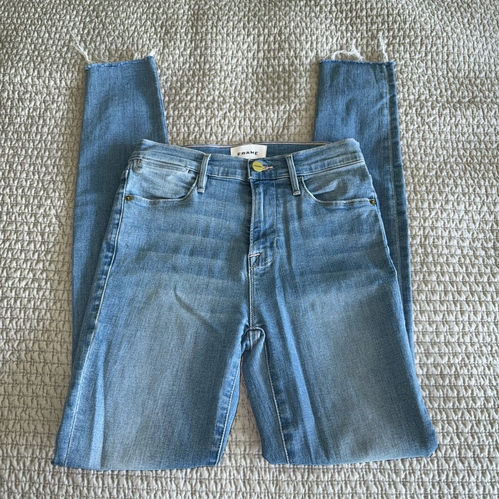 Frame Le High Light Blue Skinny Jean - Picture 4 of 6